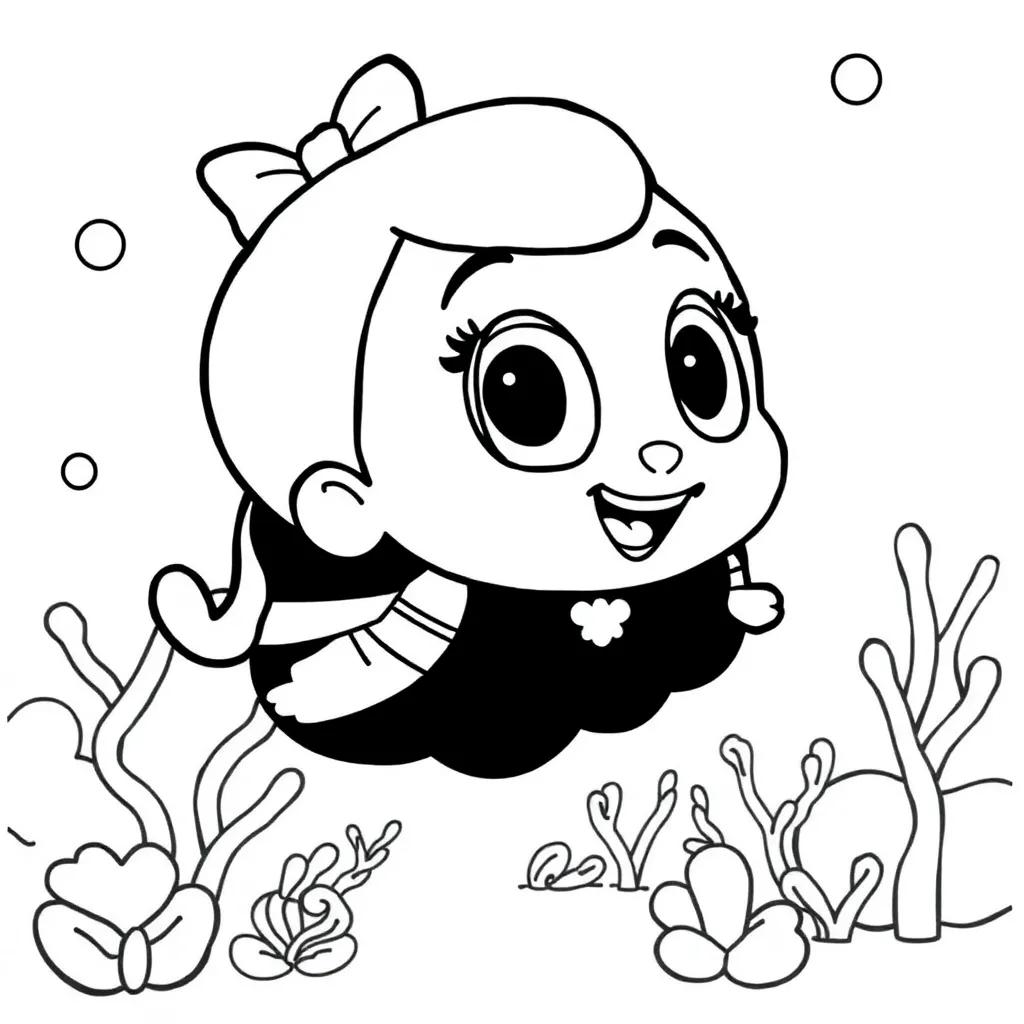 Molly Bubble Guppies Coloring Pages