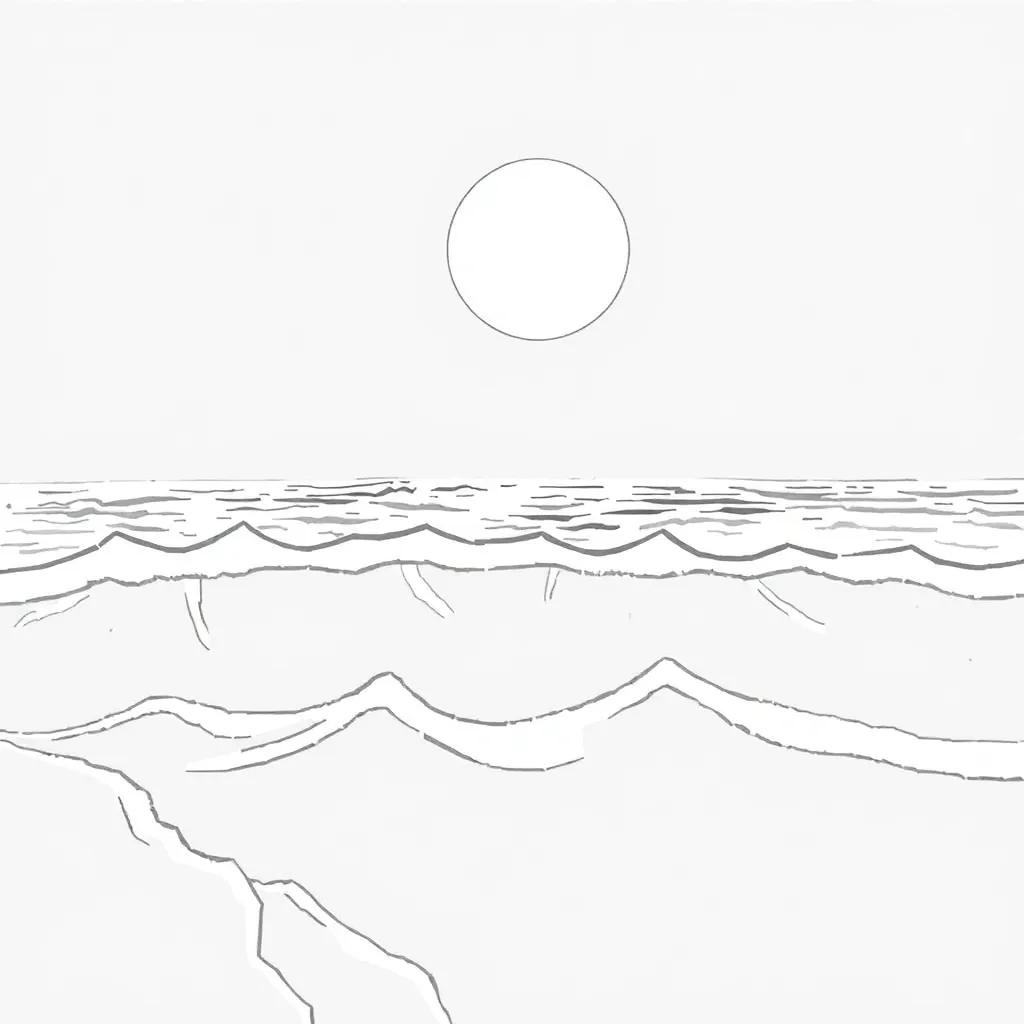 Moses Red Sea Coloring Page