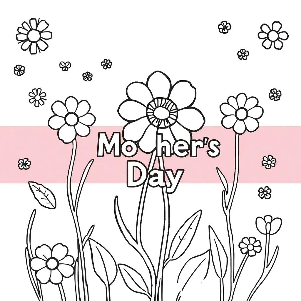 Mothers Day Coloring Page Free