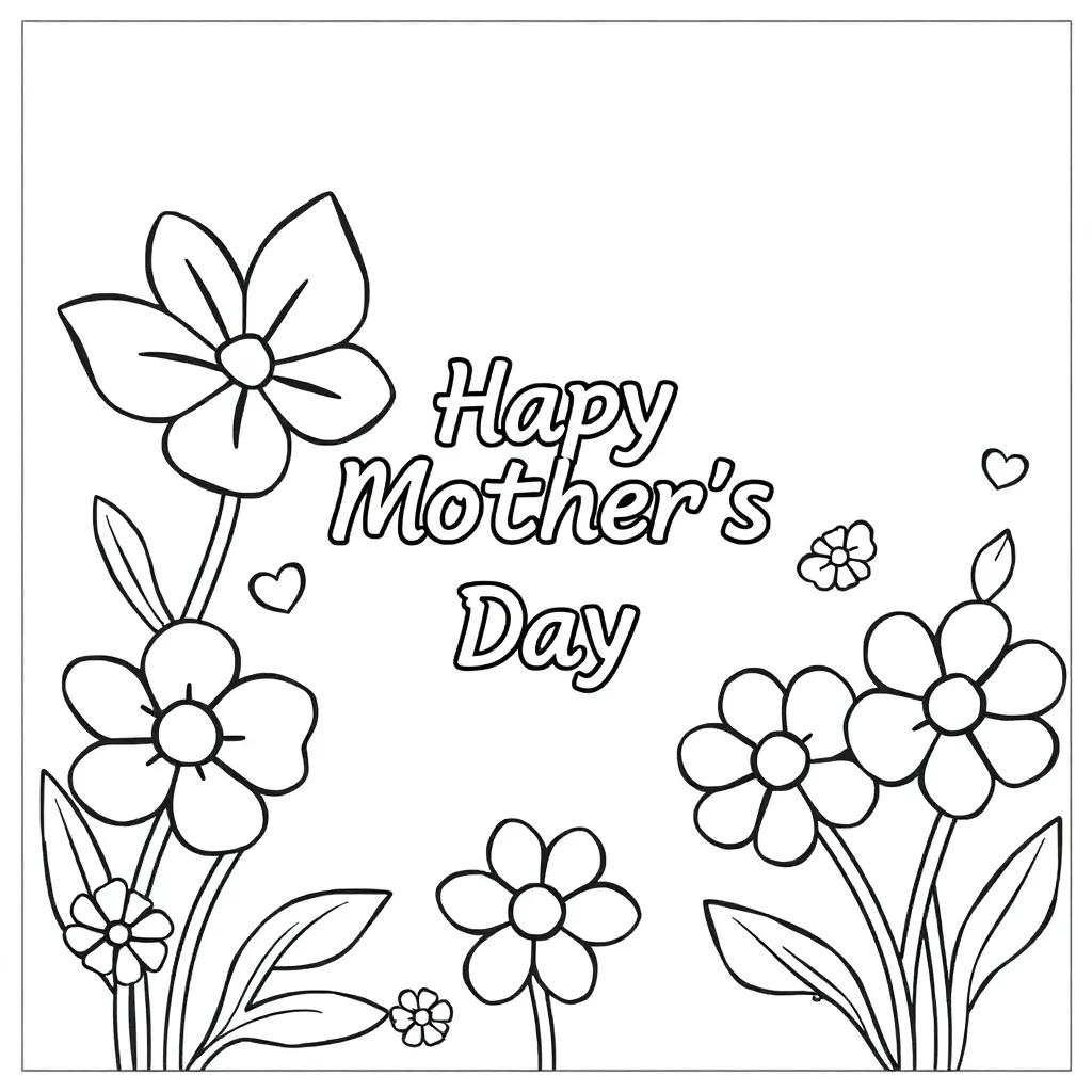 Mother’s Day Coloring Pages Free Printable