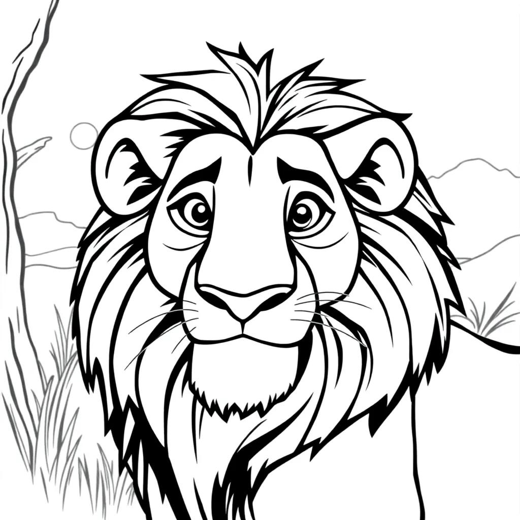 Mufasa The Lion King Coloring Pages