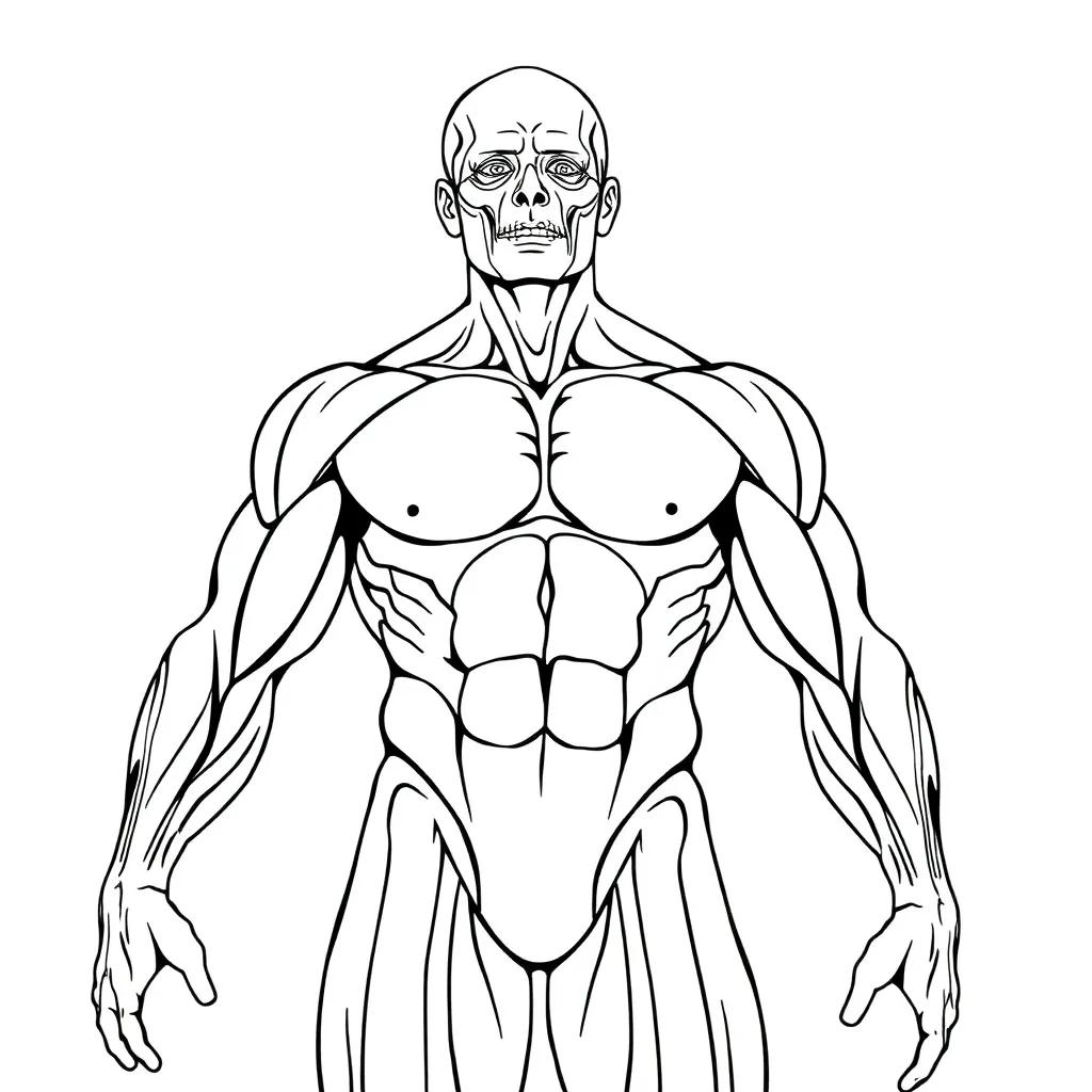 Muscular System Coloring Page