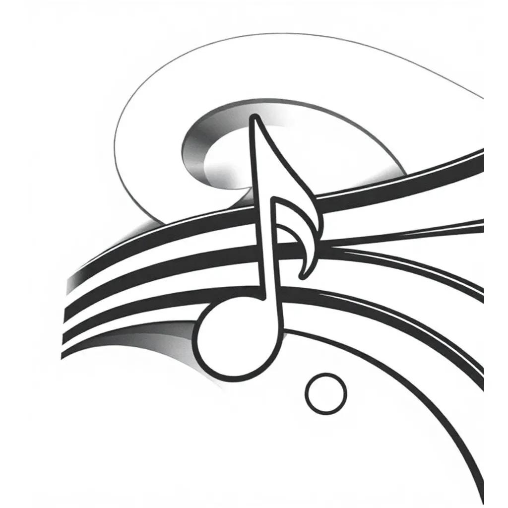 Music Note Coloring Page