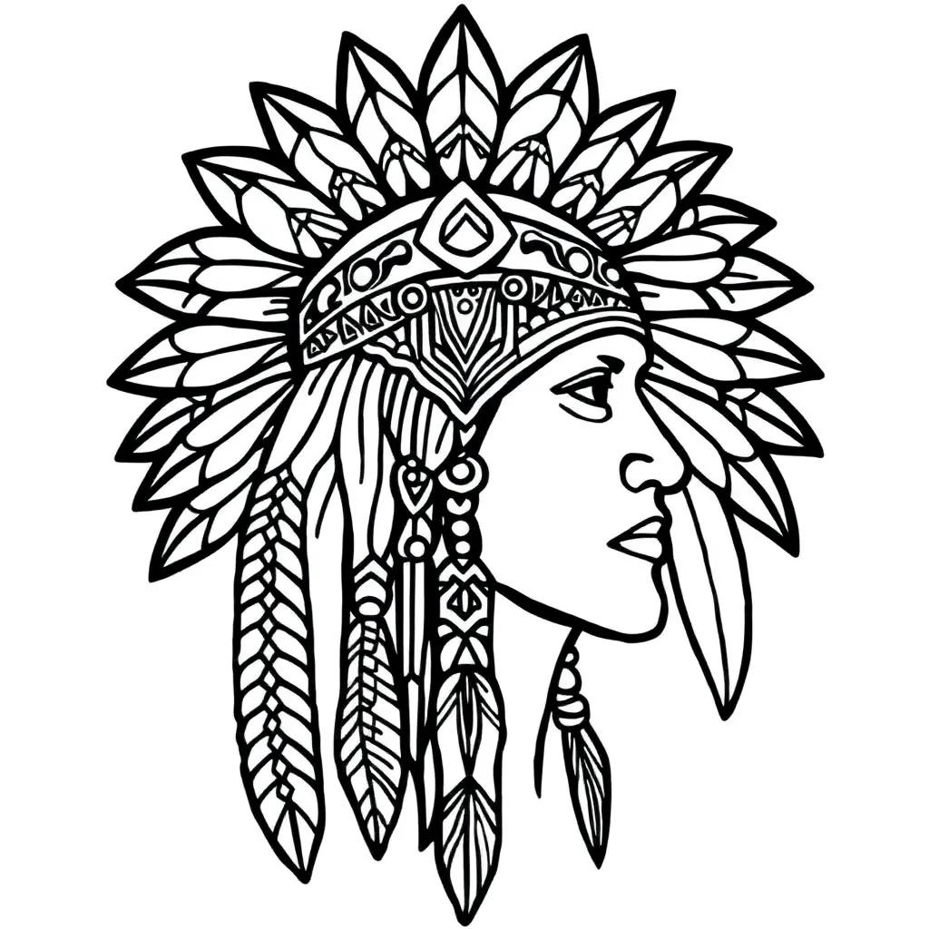 Native American Coloring Pages For Adults