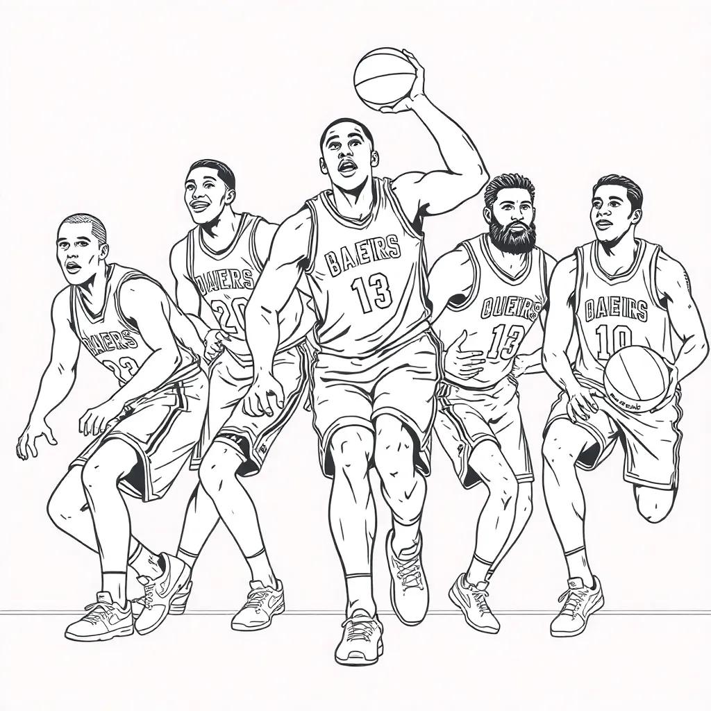 Nba Players Coloring Pages