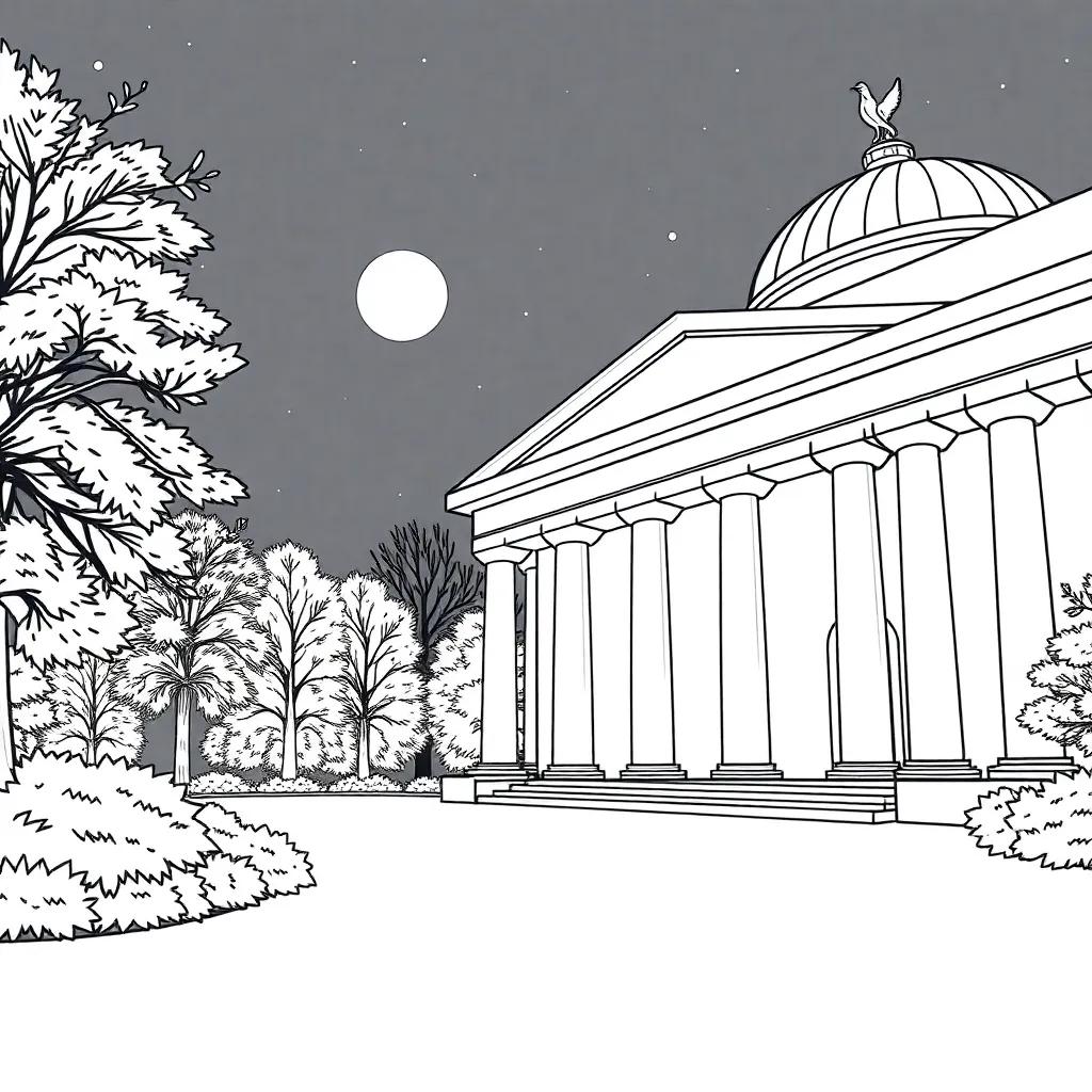 Night At The Museum Coloring Page Night At The Museum Coloring Page