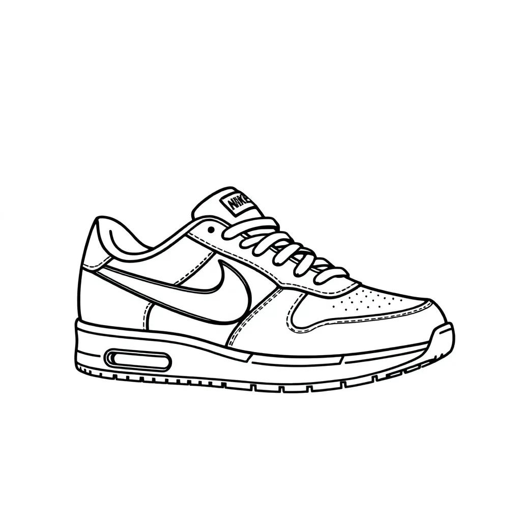 Nike Shoe Coloring Pages