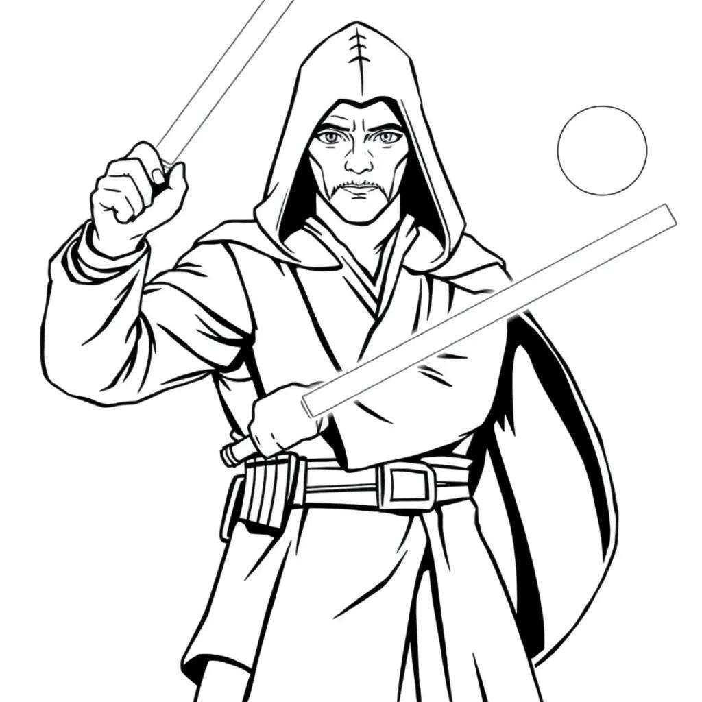 Obi Wan Kenobi Coloring Page