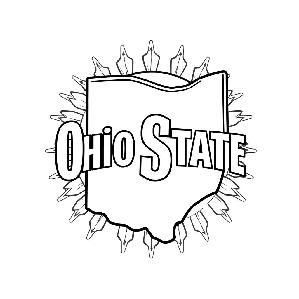 Ohio State Coloring Page