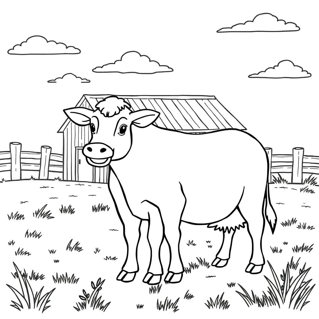 Old Macdonald Had A Farm Coloring Page