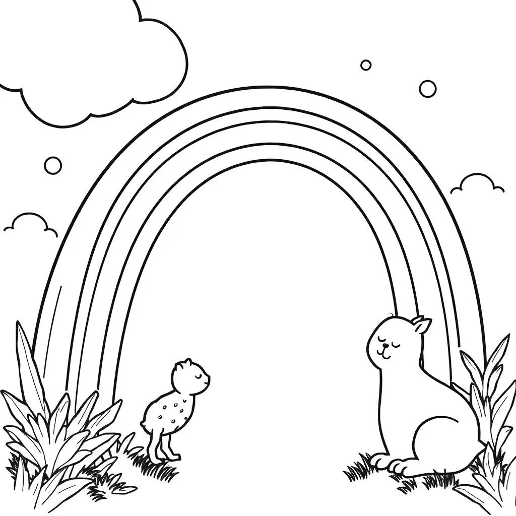 Orange Rainbow Friends Coloring Pages
