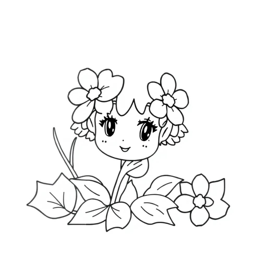 Orange Blossom Strawberry Shortcake Coloring Pages