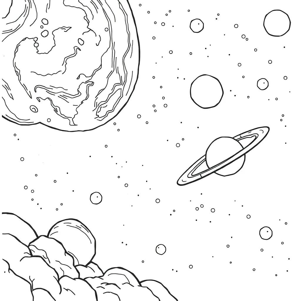 Outer Space Color Pages