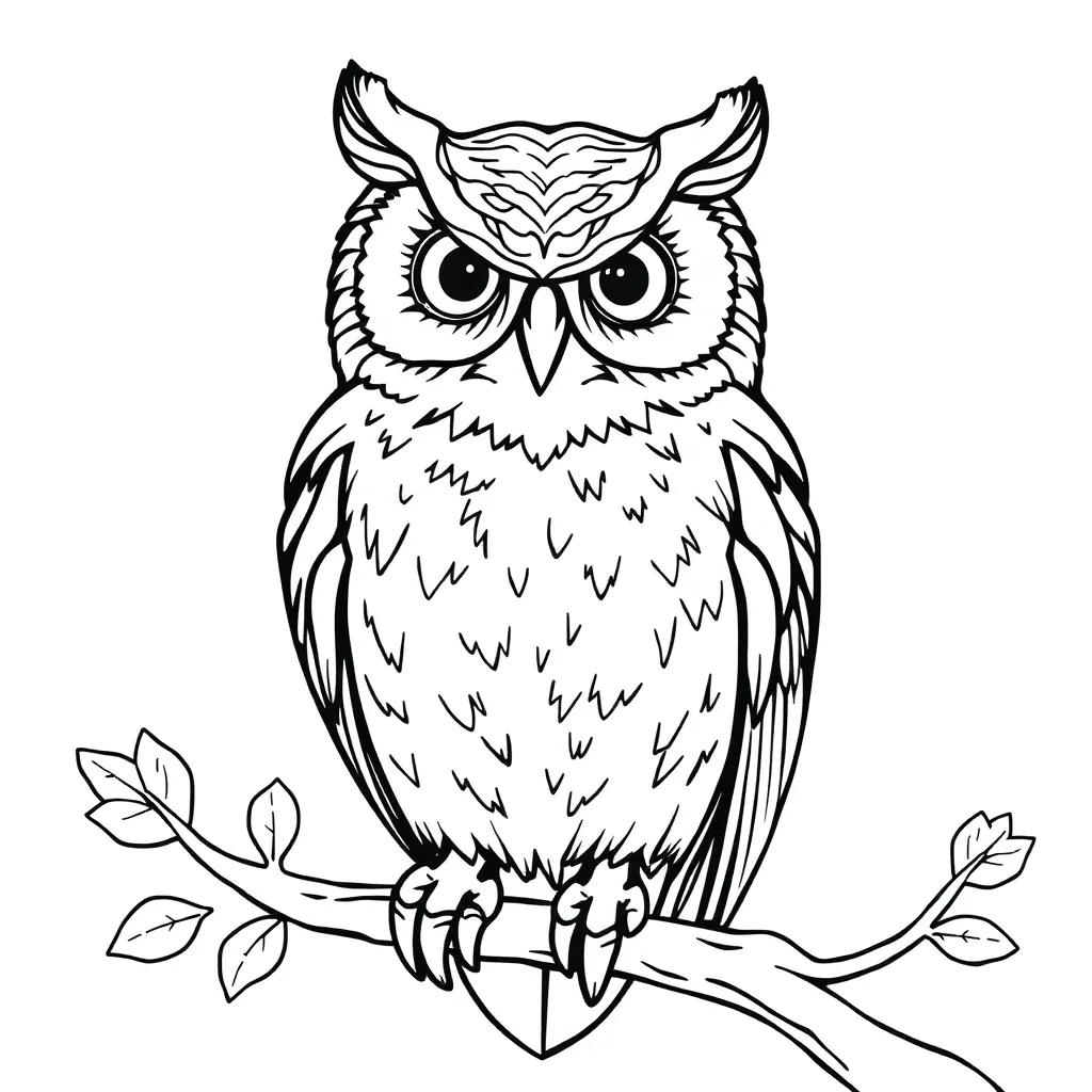 Owl Coloring Pages Printable