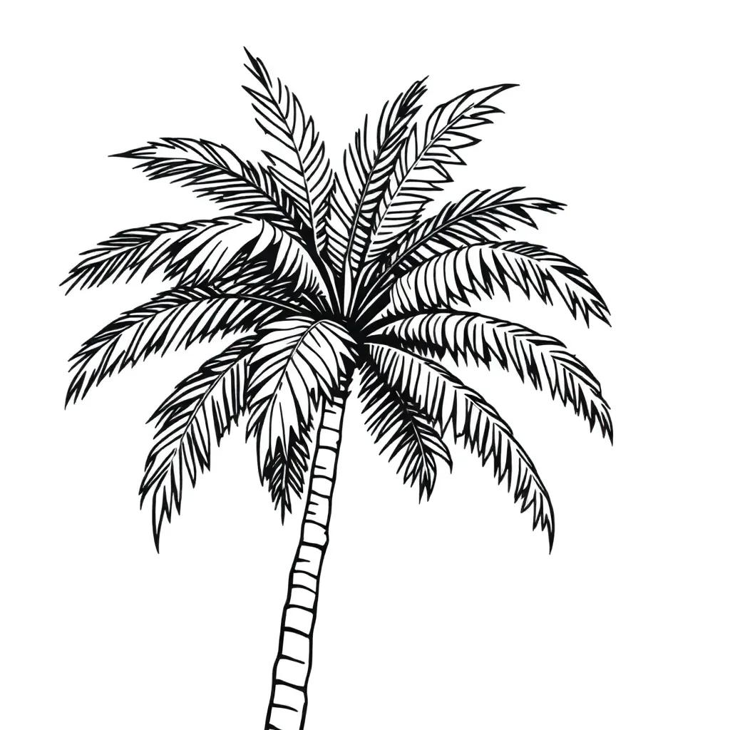 Palm Tree Color Page