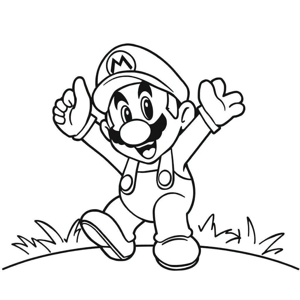 Paper Mario Coloring Pages