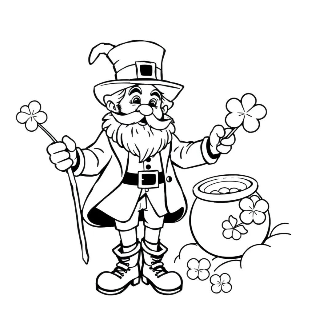 St Patrick’s Day Leprechaun Coloring Pages