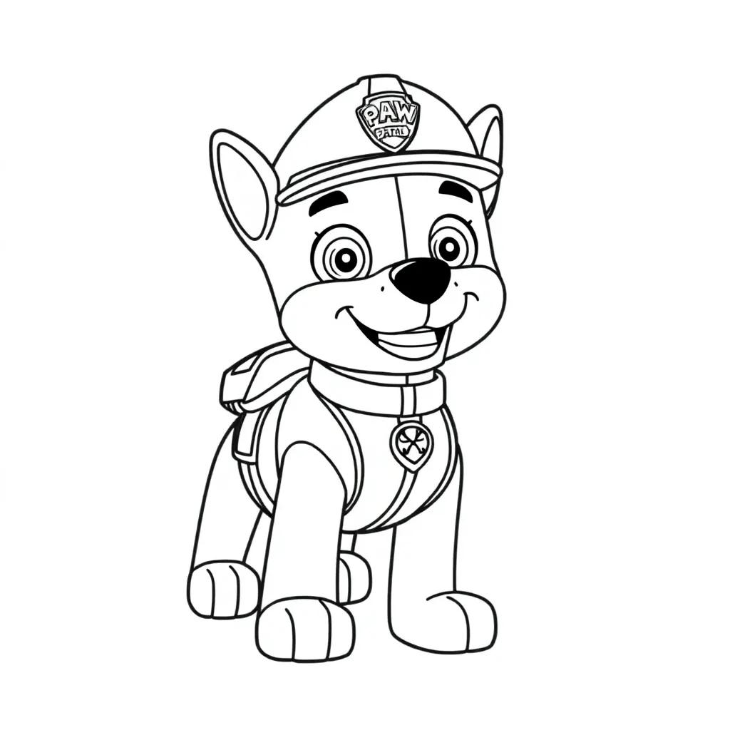 Paw Patrol Coloring Pages Marshall Paw Patrol Coloring Pages Marshall