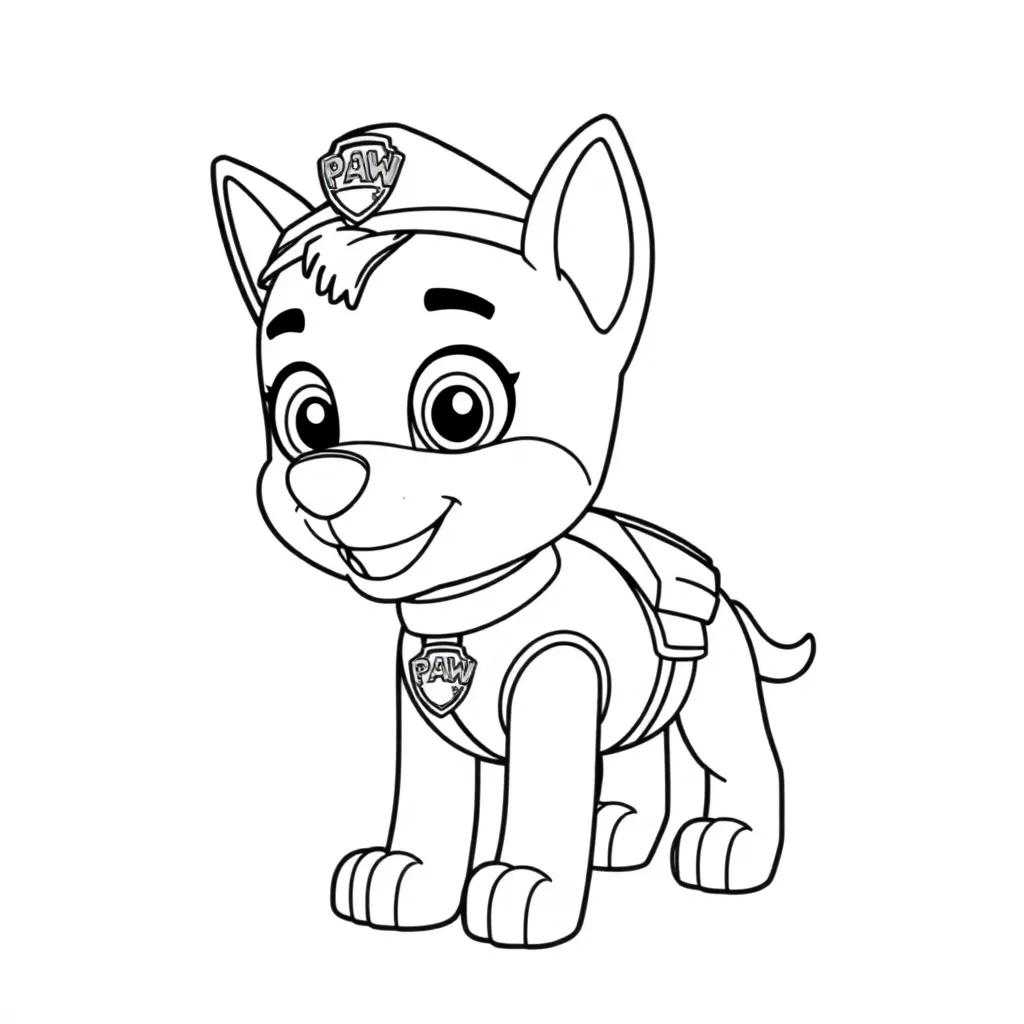 Paw Patrol Skye Coloring Page Paw Patrol Skye Coloring Page
