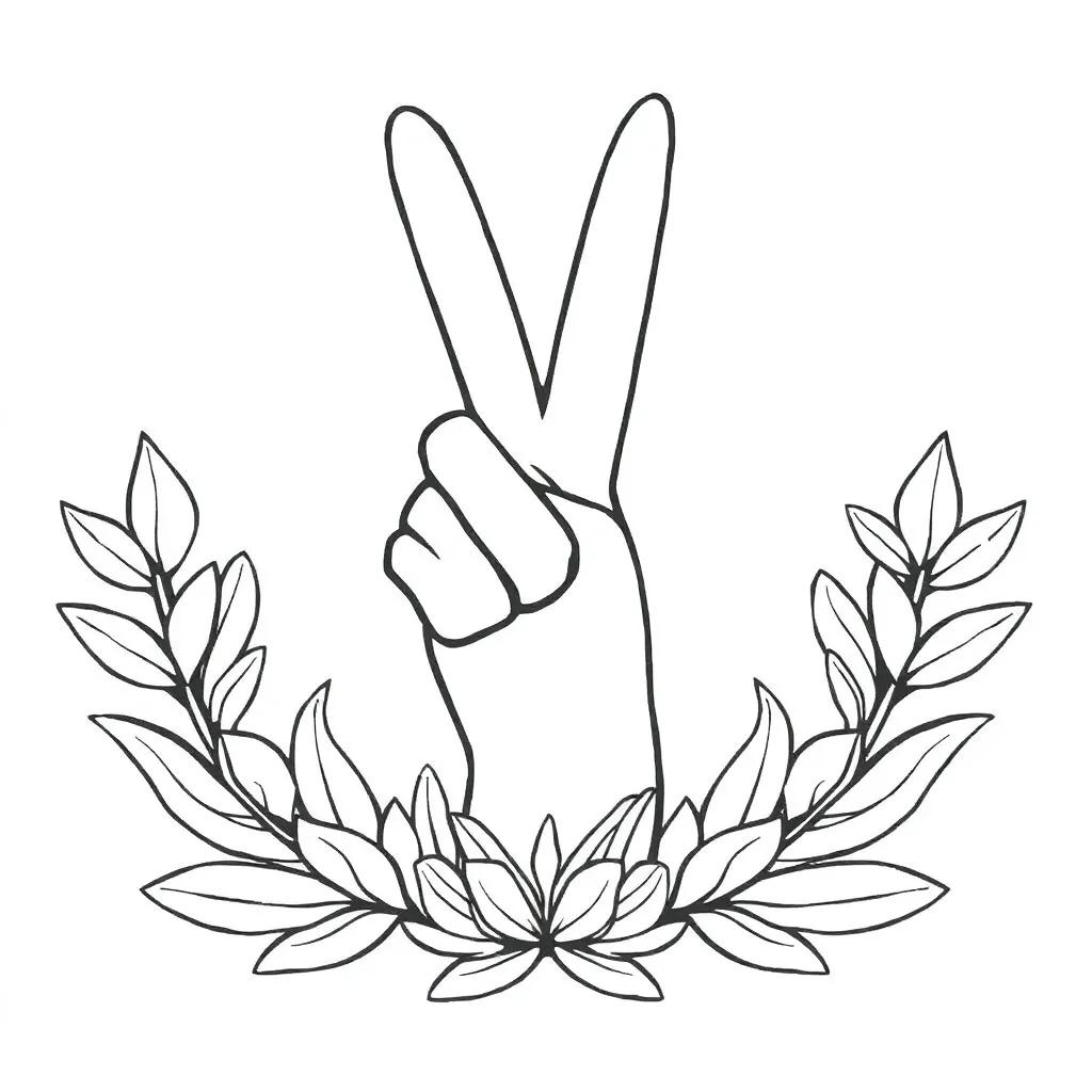 Peace Symbol Coloring Pages