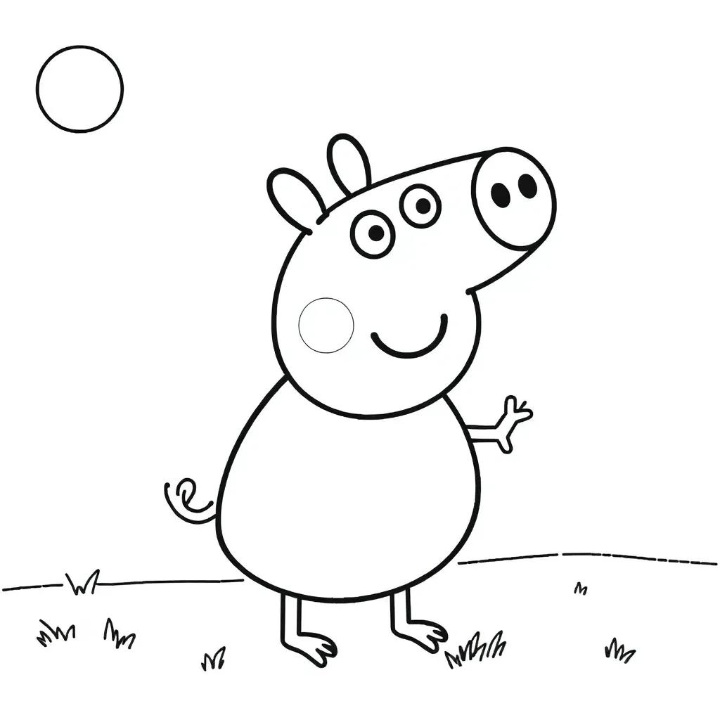 Peppa Pig Coloring Pages Printable Peppa Pig Coloring Pages Printable