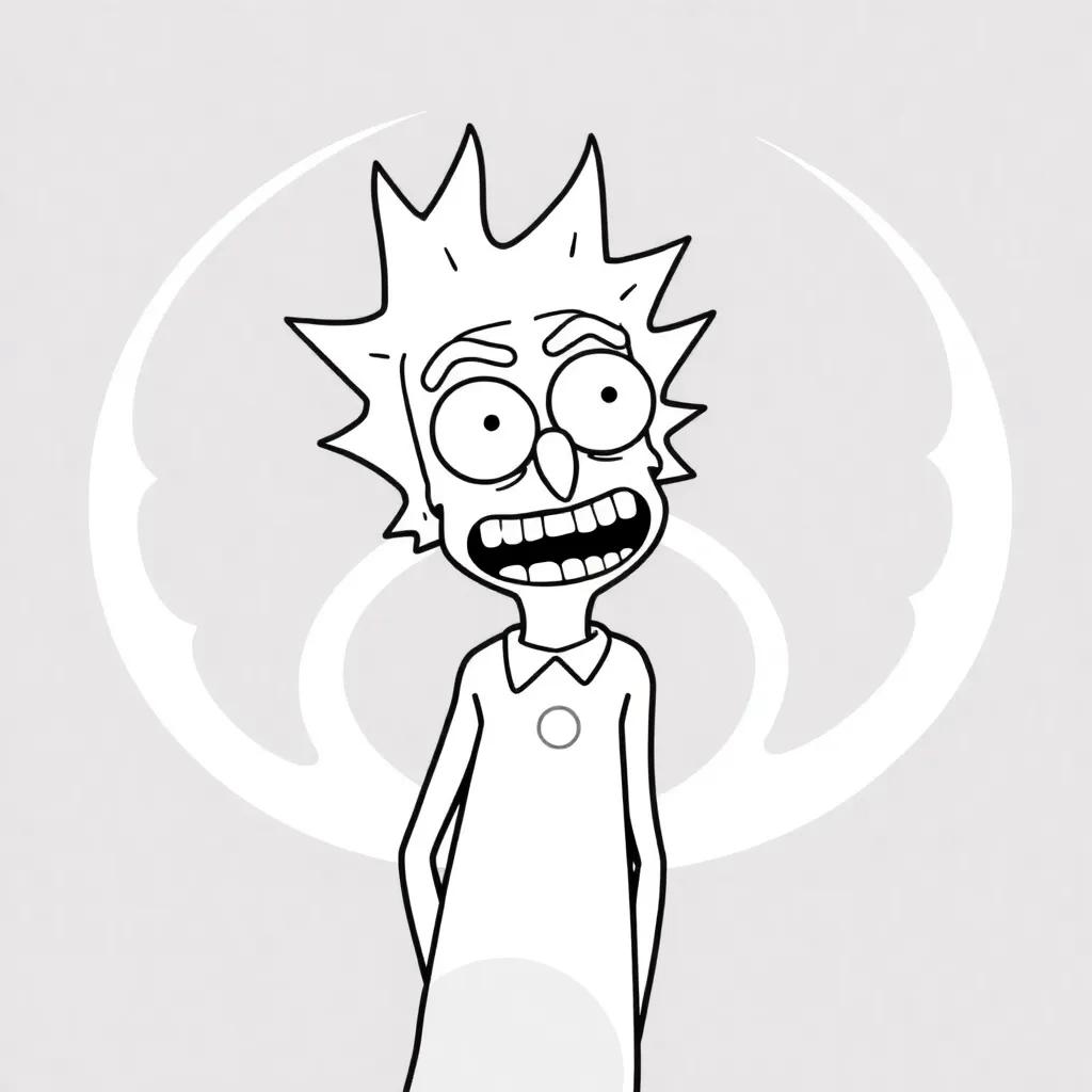 Pickle Rick Coloring Pages