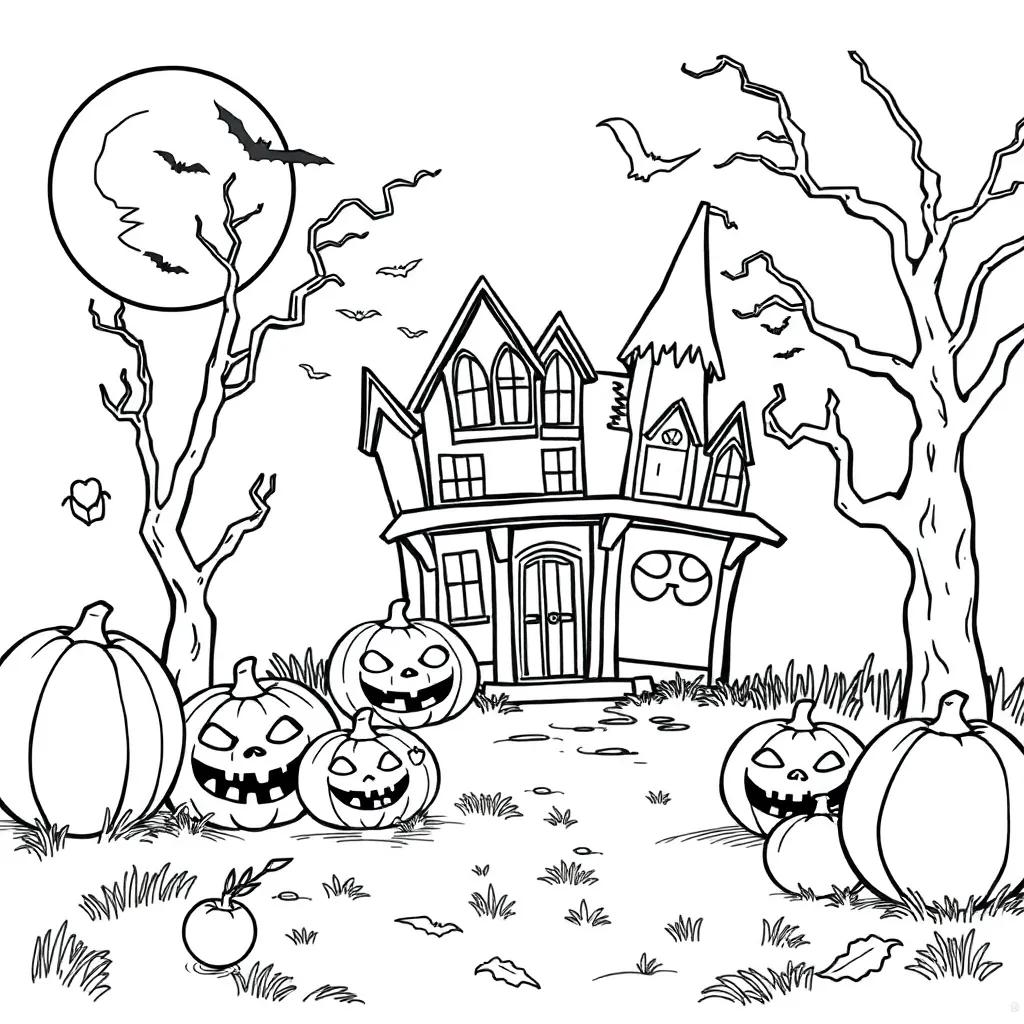 Pictures Of Halloween Coloring Pages