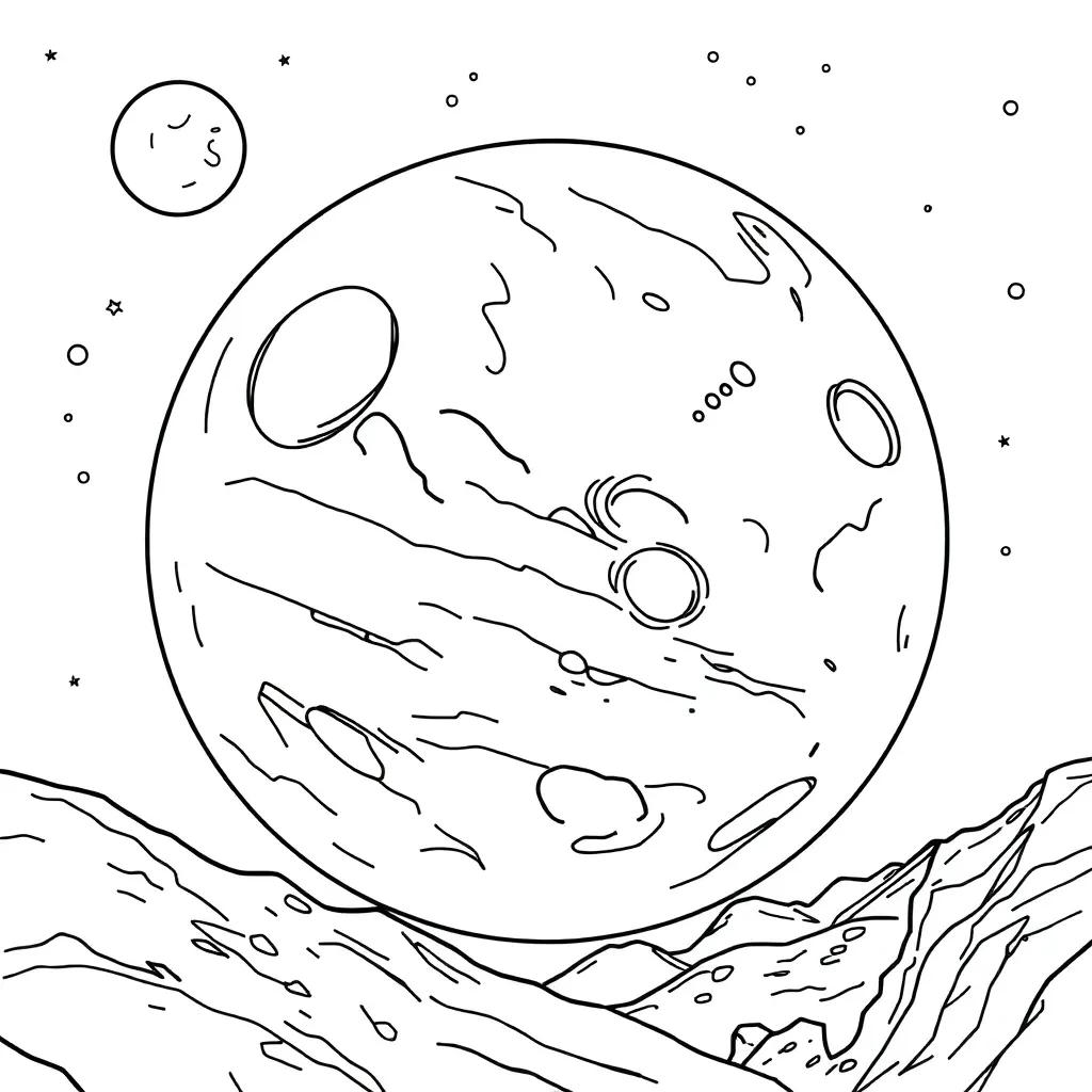 Planet Mars Coloring Pages