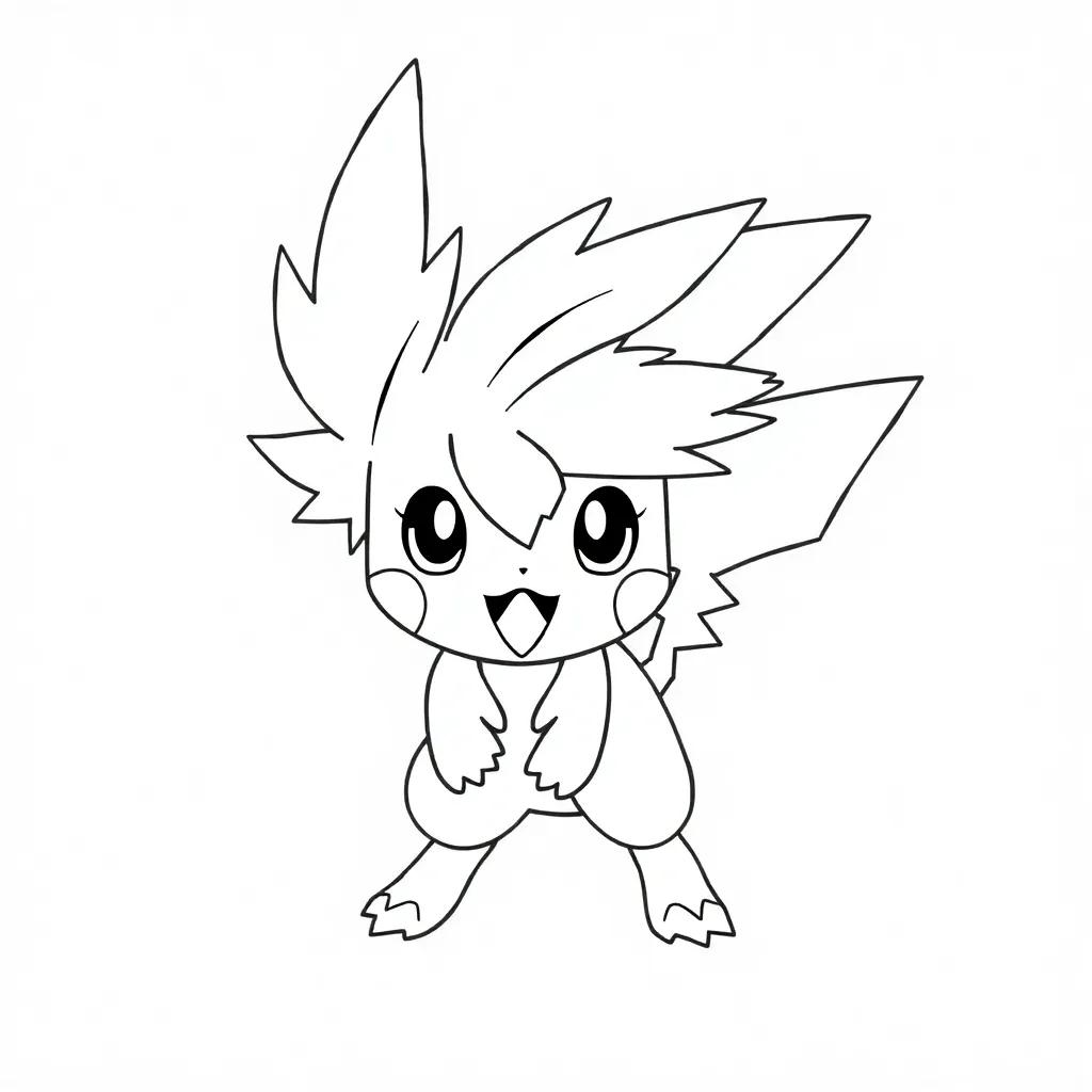 Pokemon Ash Coloring Pages
