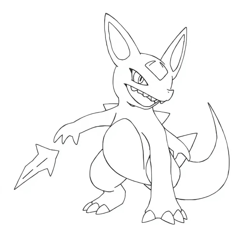 Pokemon Lucario Coloring Pages