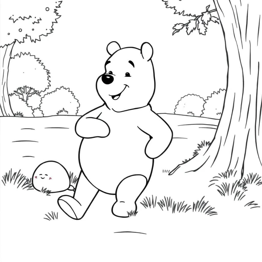 Pooh Printable Coloring Pages