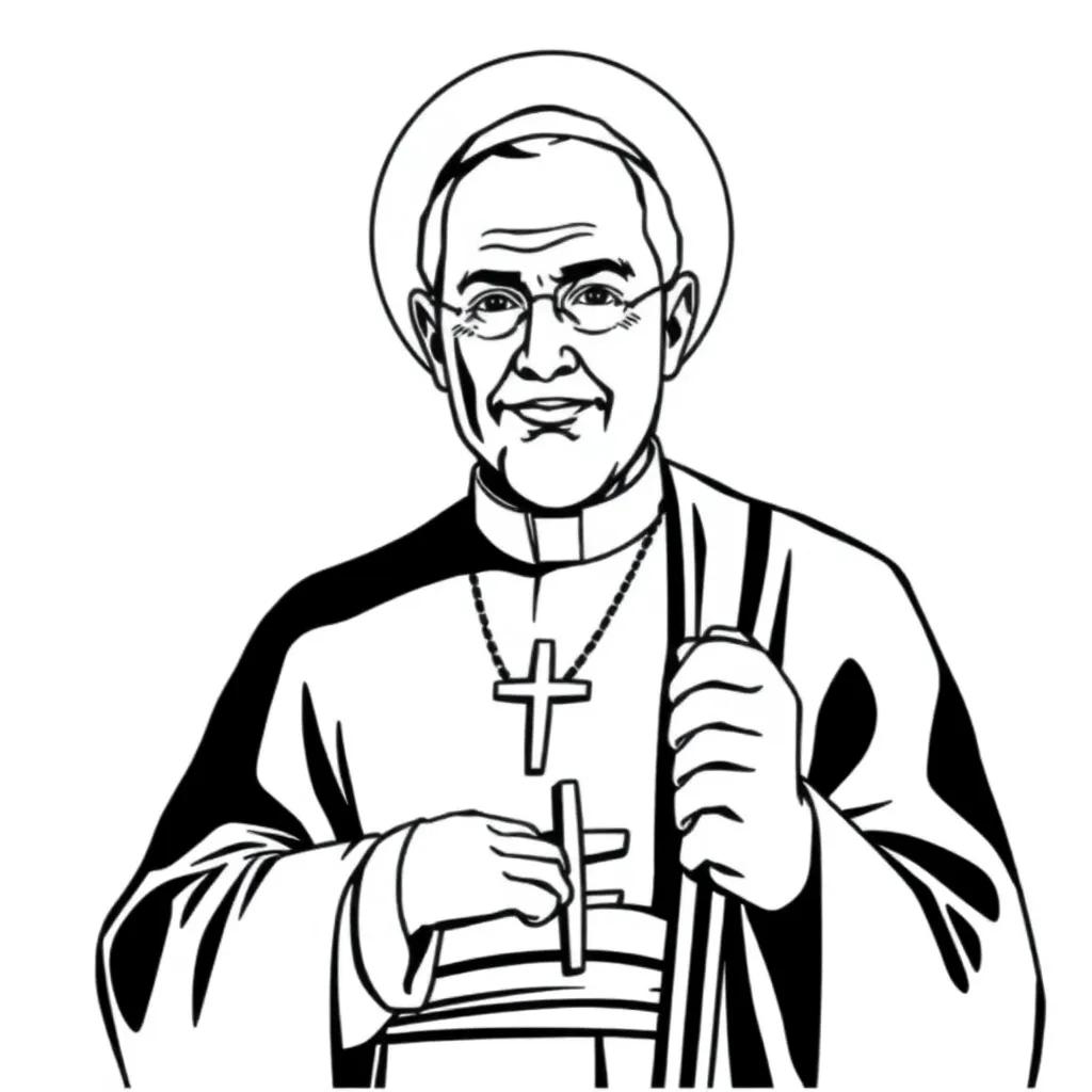 Pope Francis Coloring Page
