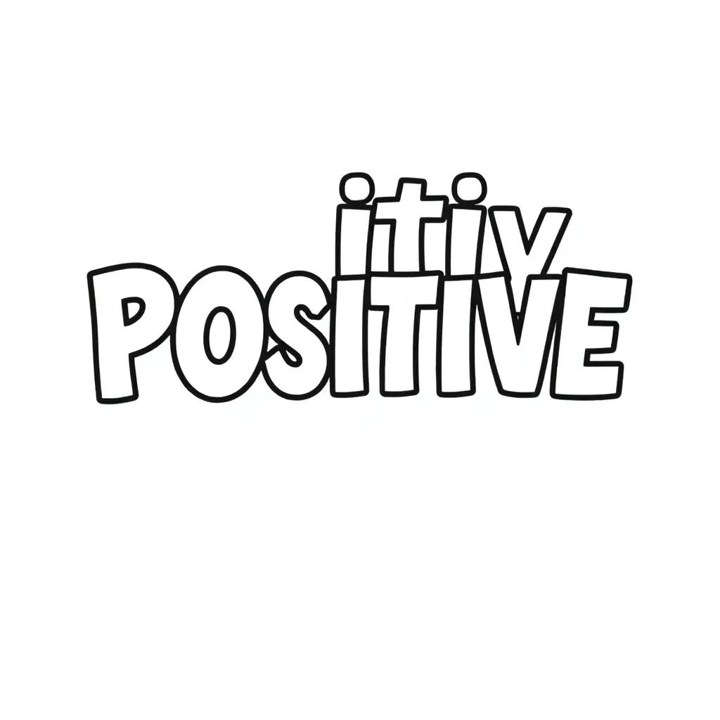Positive Word Coloring Pages