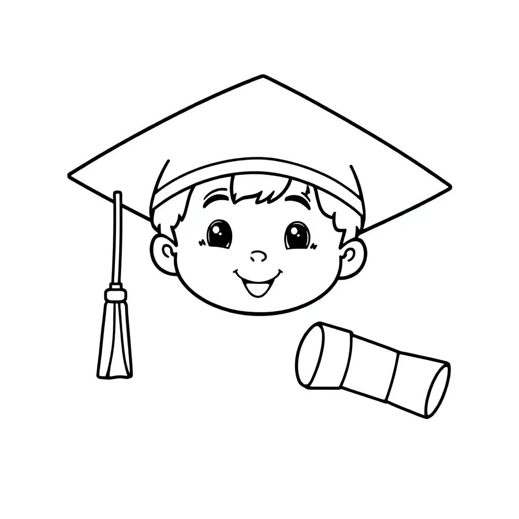 Pre K Graduation Coloring Pages