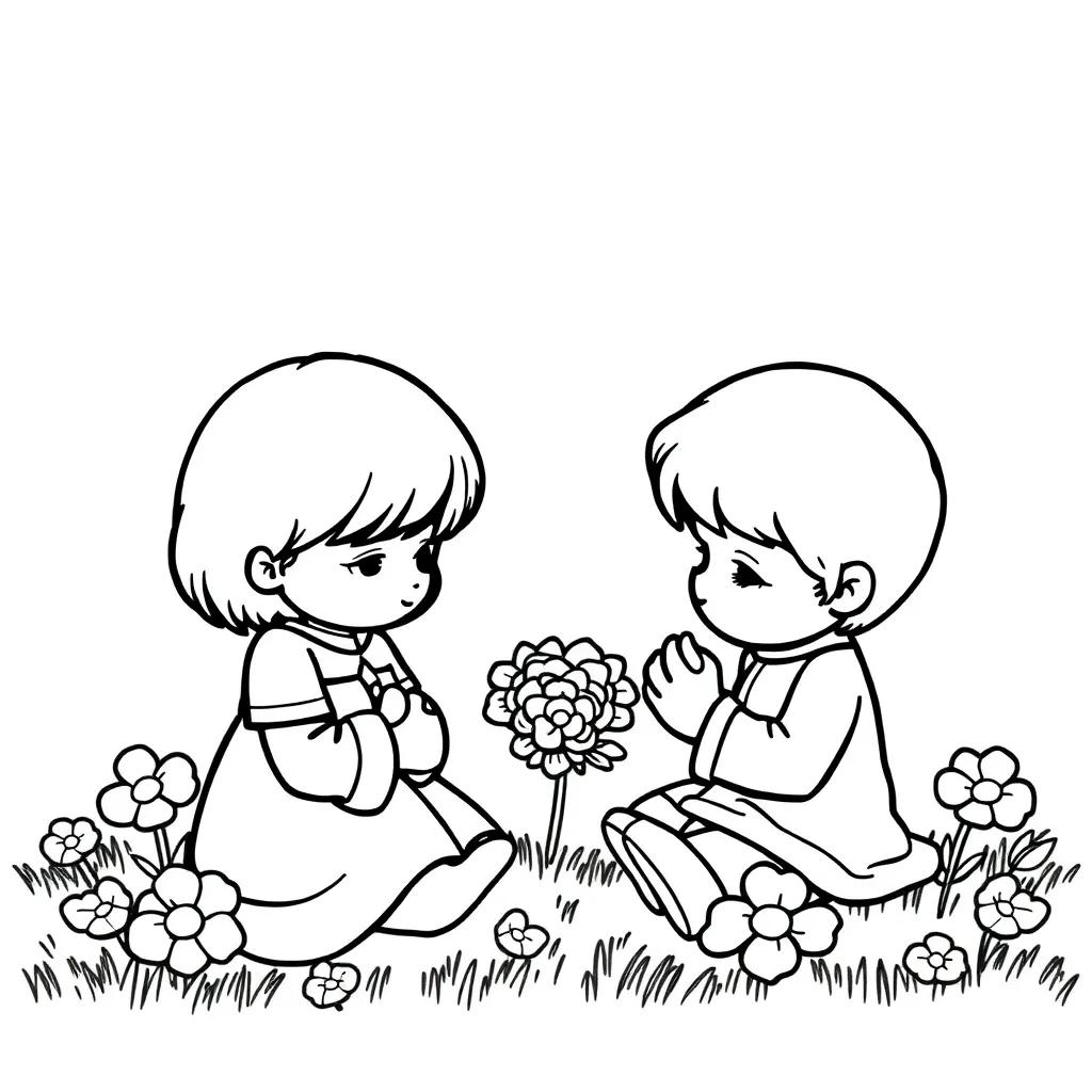Precious Moments Coloring Page