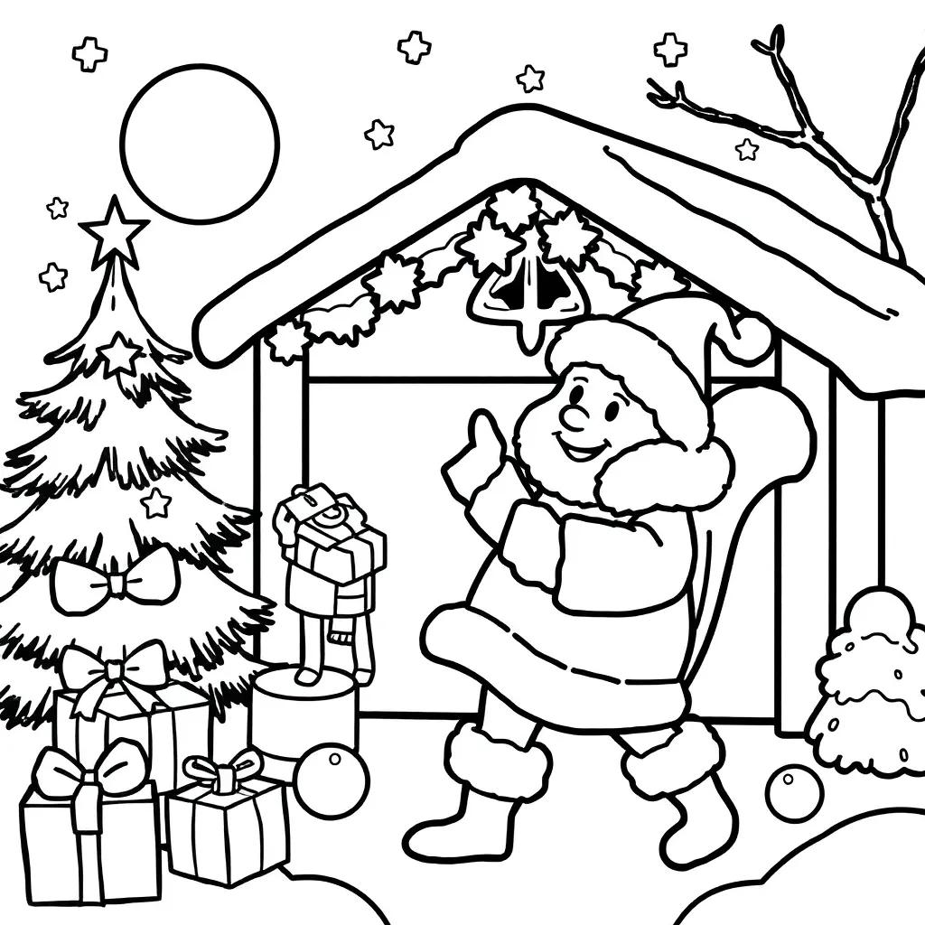 Preschool Christmas Coloring Pages