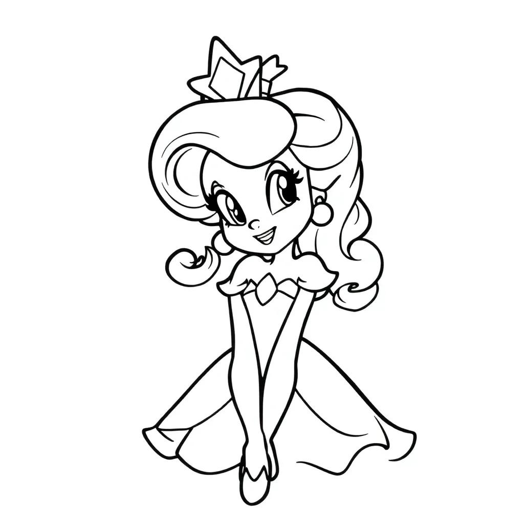 Princess Rosalina Coloring Pages Princess Rosalina Coloring Pages
