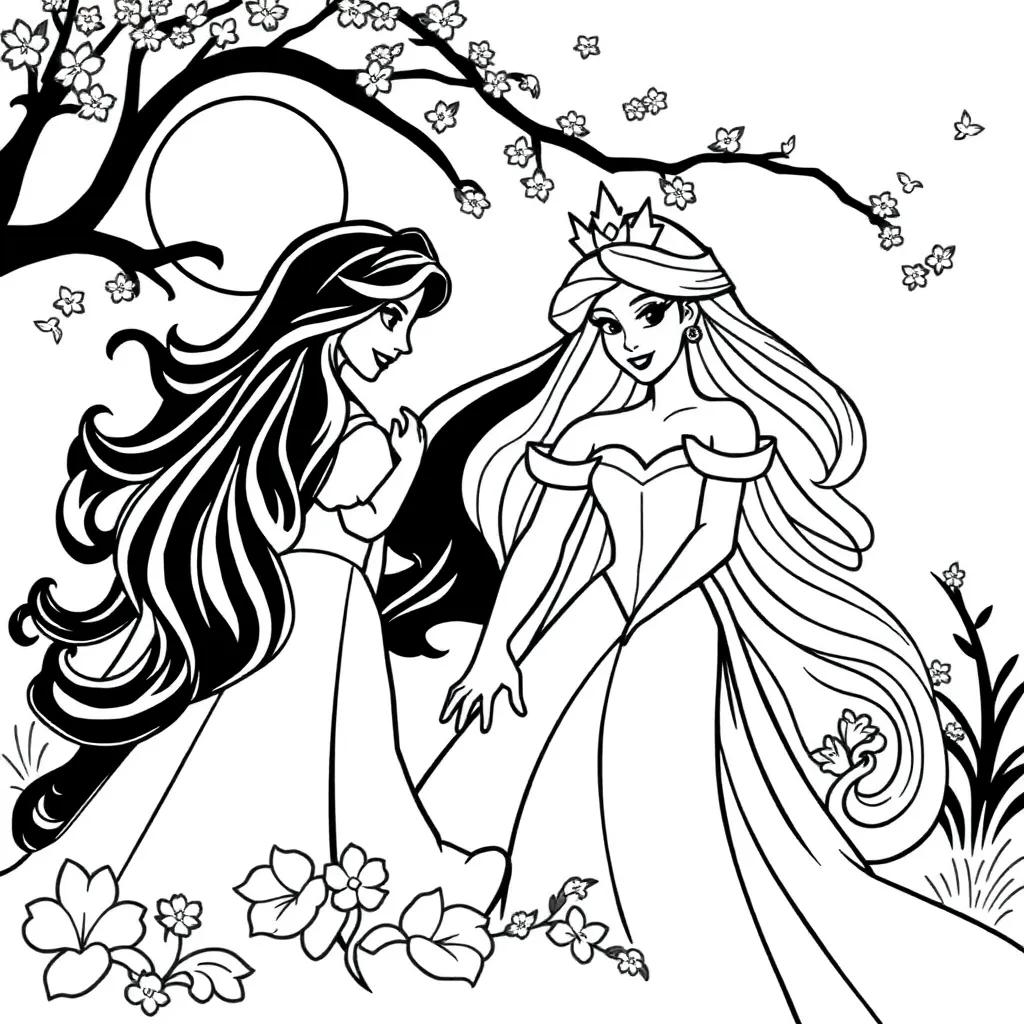 Princesses Coloring Pages Printable