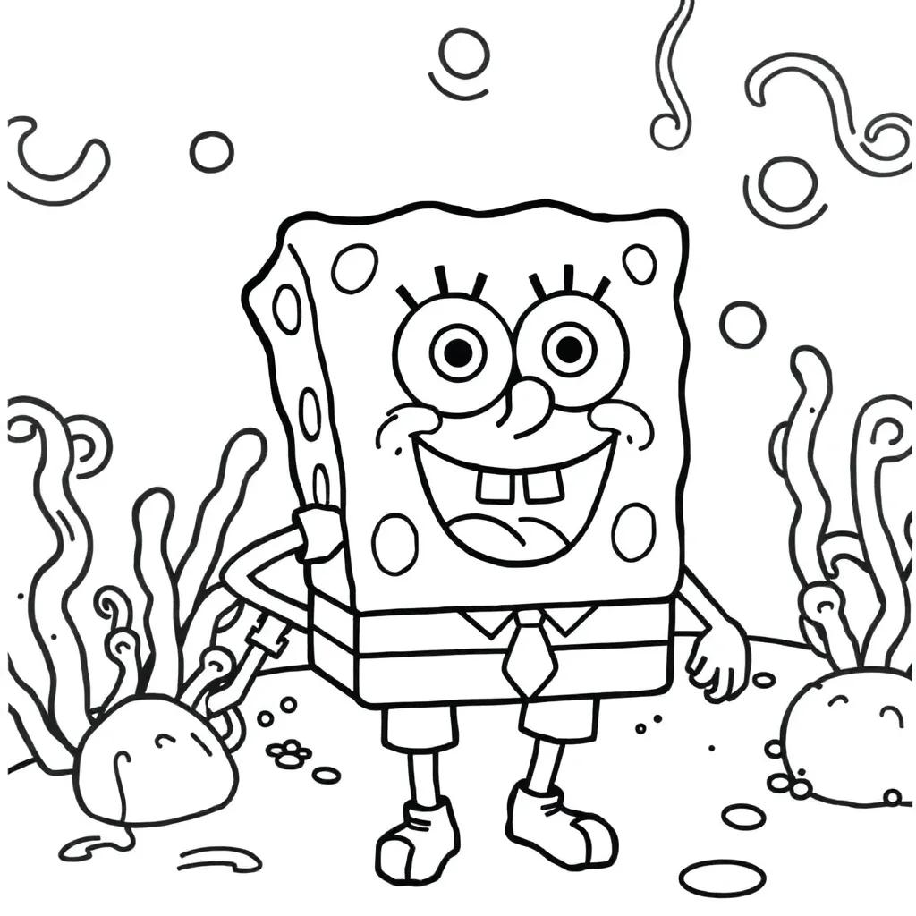 Print Spongebob Coloring Pages
