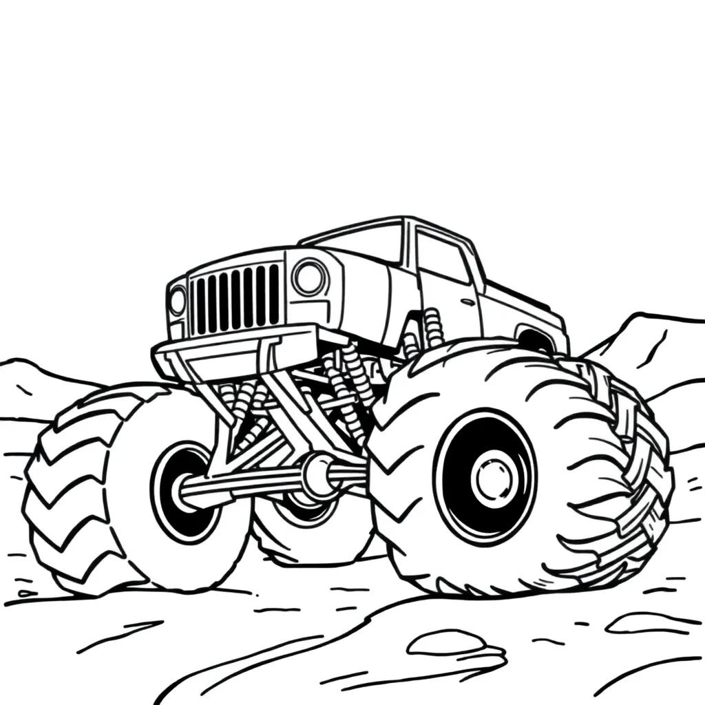 Print Monster Truck Coloring Pages