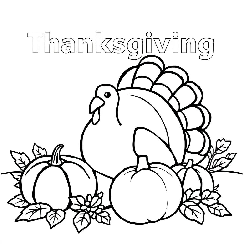 Printable Color Pages Thanksgiving