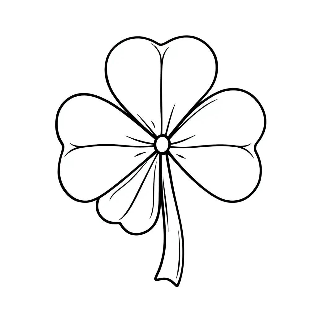 Printable Free Printable Printable Shamrock Coloring Page