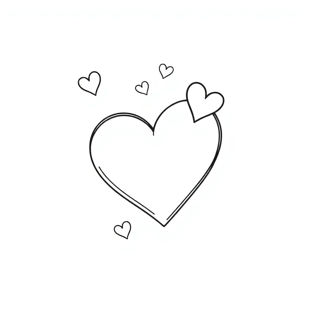 Printable Valentines Coloring Page