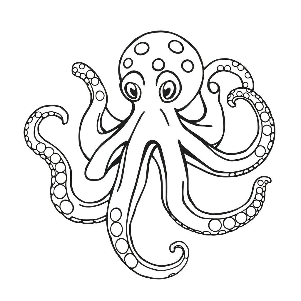 Printable Octopus Coloring Page