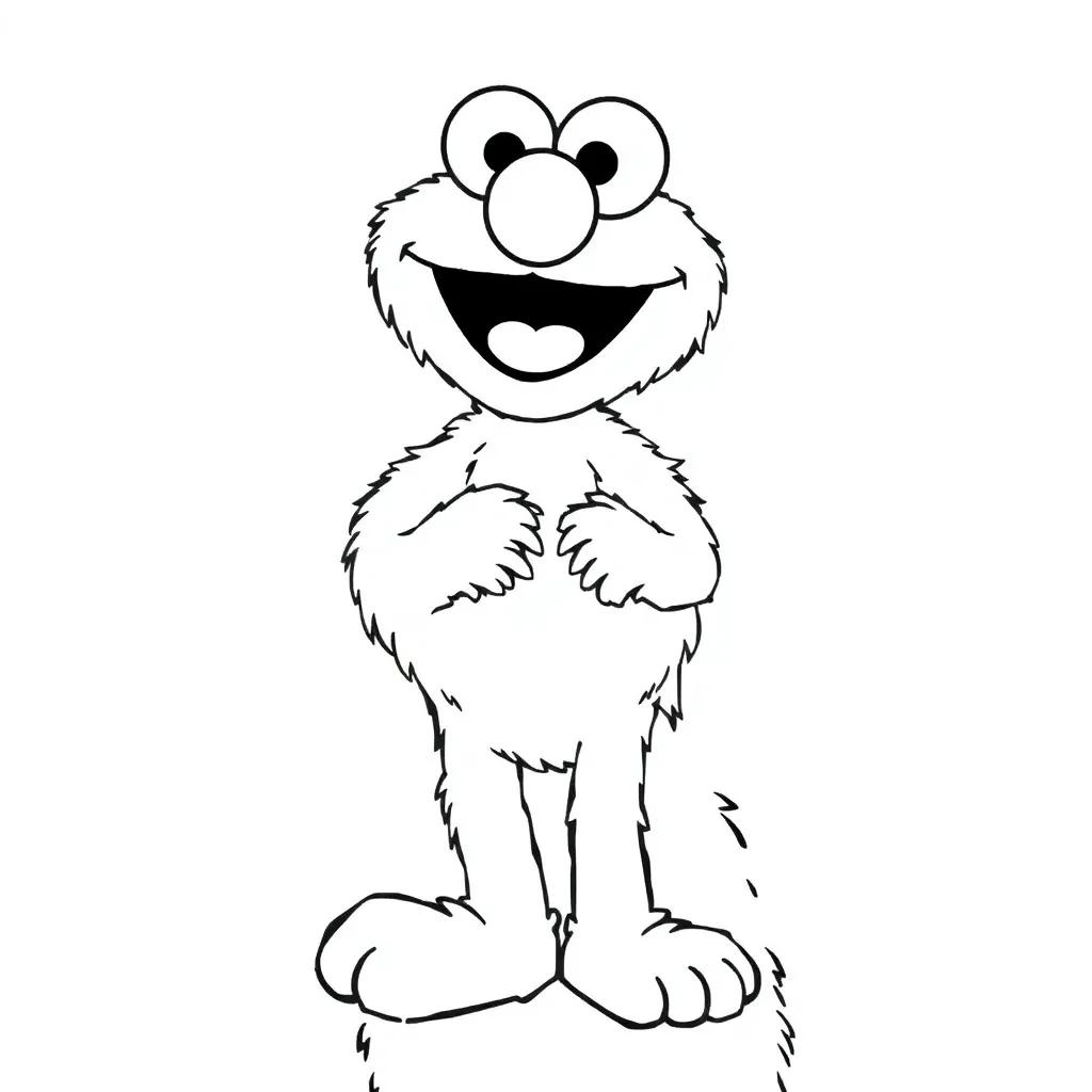 Printable Elmo Coloring Pages