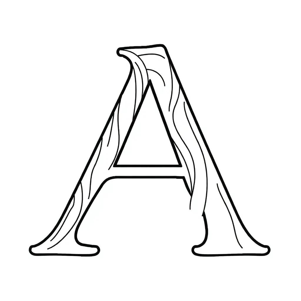 Printable Letter A Coloring Pages For Adults