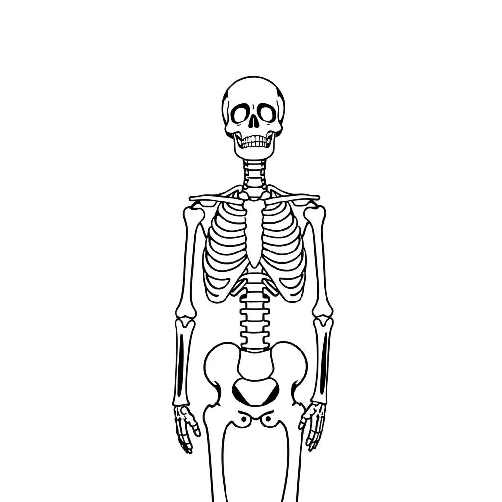 Printable Skeleton Coloring Pages