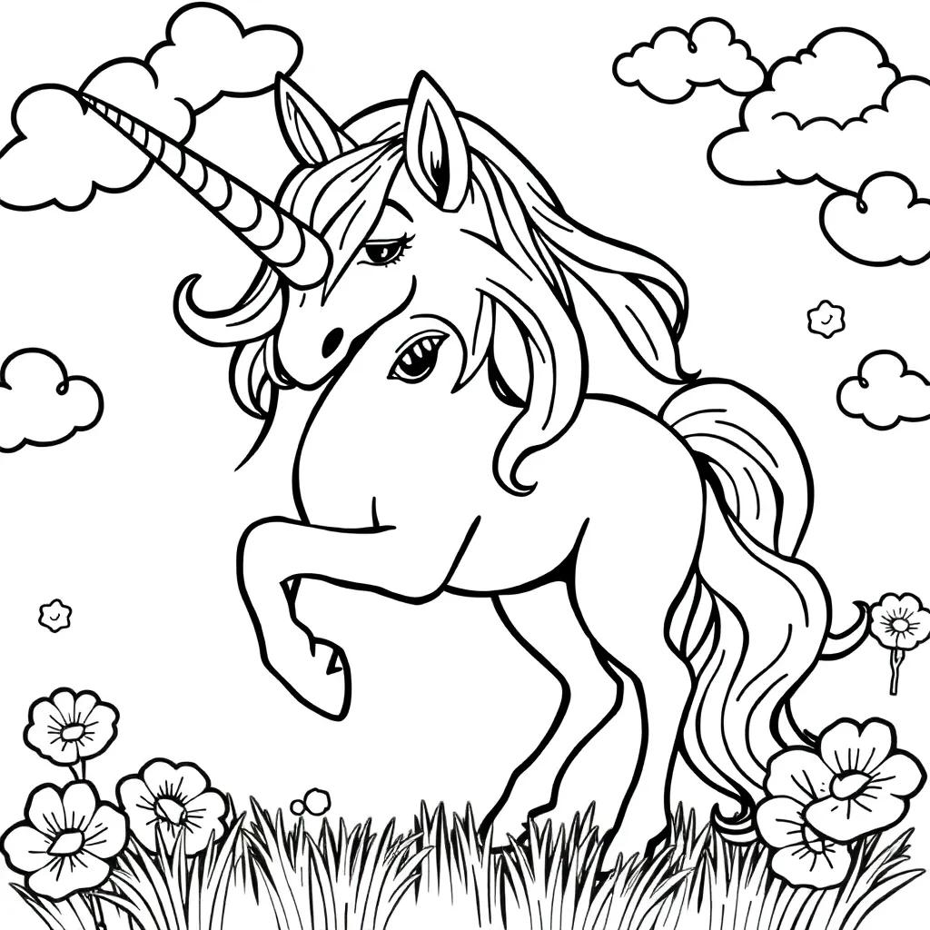 Printable Coloring Pages Unicorn