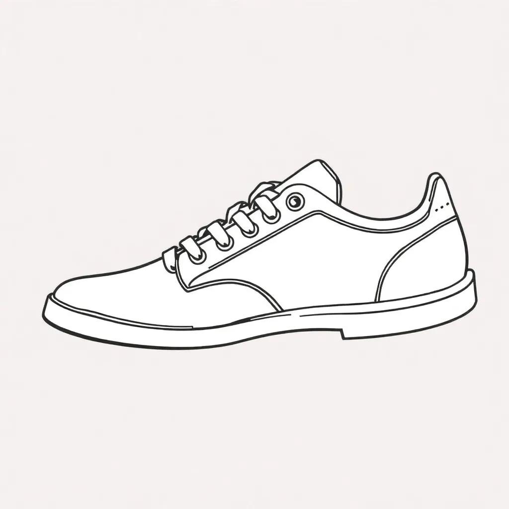 Printable Shoe Coloring Pages
