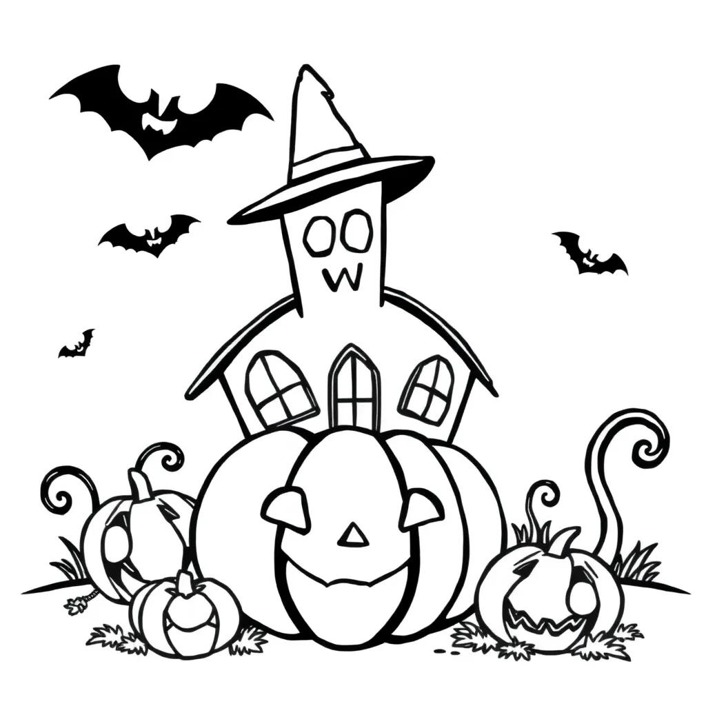Printable Cute Halloween Coloring Pages